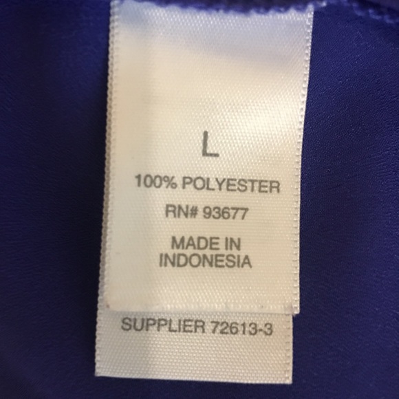 BISOU BISOU Blouse. Size L 100% Polyester - Picture 8 of 8